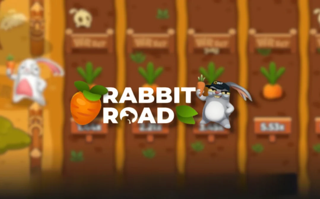 Rabbit Road di InOut Games: il coniglio con la mascherina e una carota nell'orto